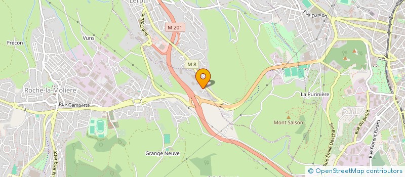 localisation de l'entreprise GARAGE RICHARD AUTOS PERE ET FILSL'ACHAT  ROCHE-LA-MOLIERE