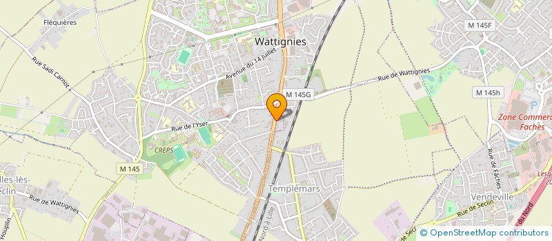 localisation de l'entreprise GARAGE RICHARD - GROUPE ADRS à NOYELLES-LES-SECLIN