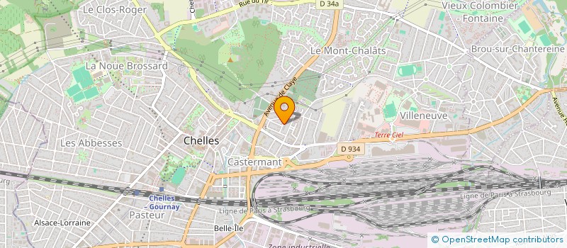 localisation de l'entreprise GARAGE RIOM à CHELLES