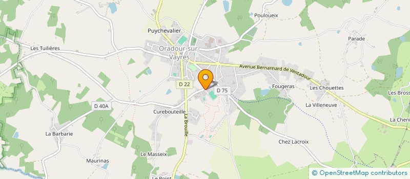 localisation de l'entreprise GARAGE RMS MECANIQUE  ORADOUR-SUR-VAYRES