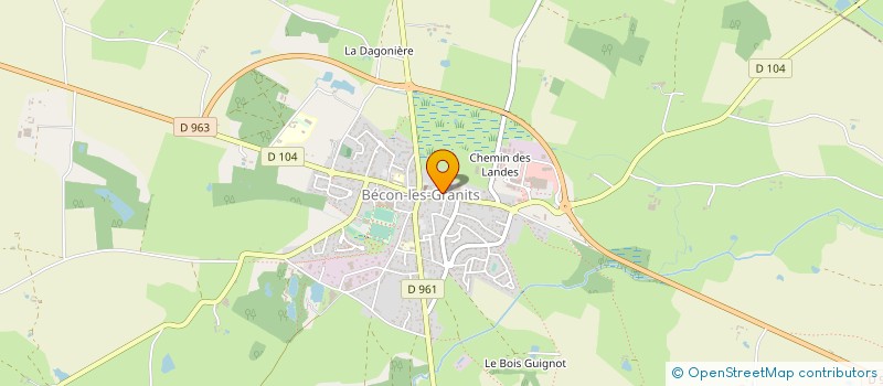 localisation de l'entreprise GARAGE RONGERE ET CIE à VAL D'ERDRE-AUXENCE