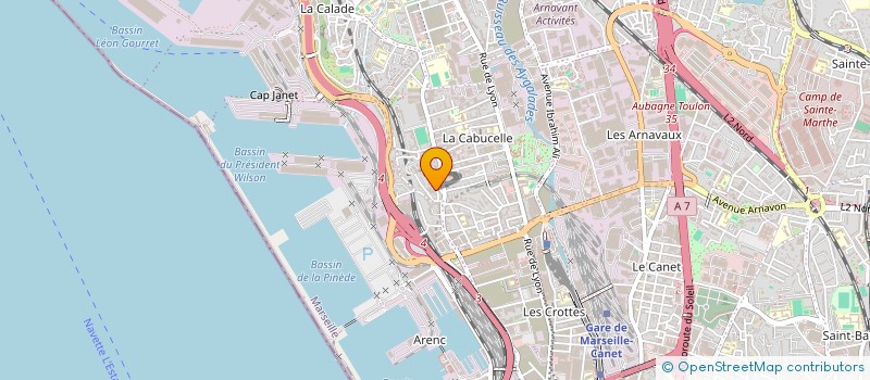 localisation de l'entreprise GARAGE ROSITANI à MARSEILLE