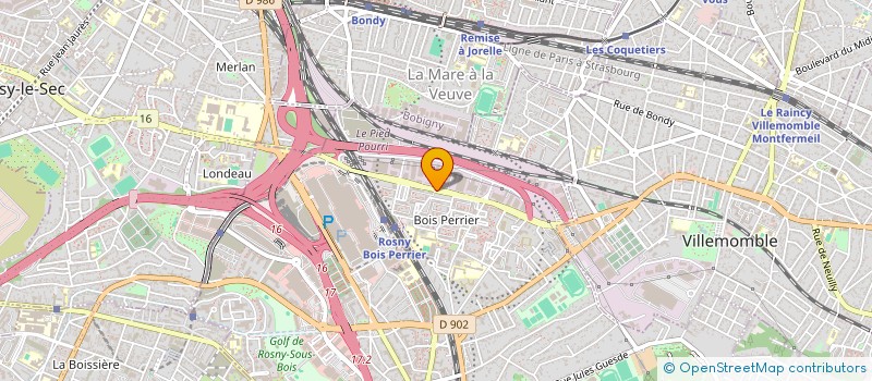 localisation de l'entreprise GARAGE ROSNEEN à ROSNY-SOUS-BOIS