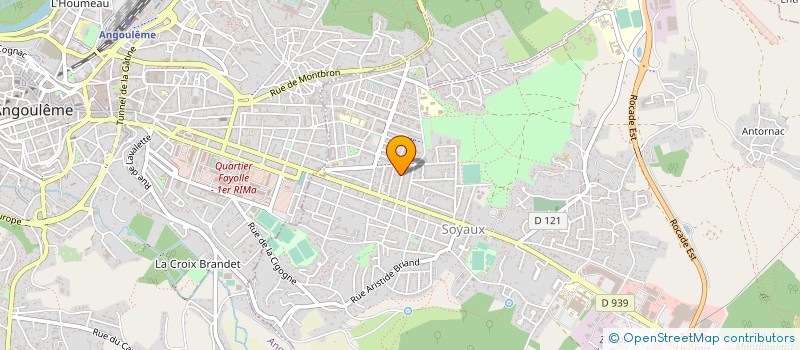 localisation de l'entreprise GARAGE ROUGIER à SOYAUX