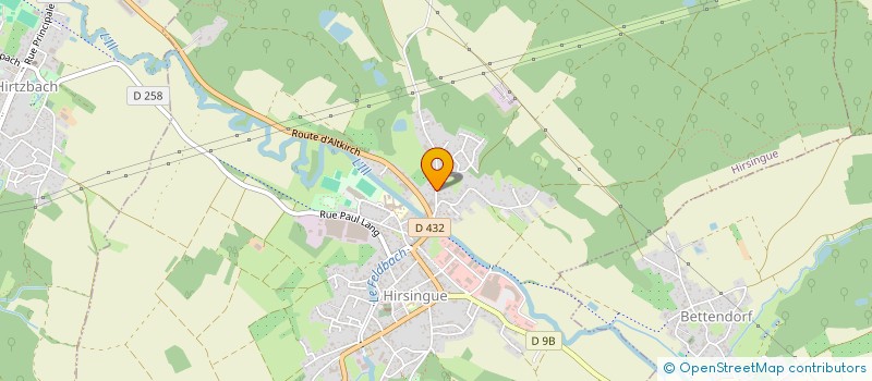 localisation de l'entreprise GARAGE RS AUTO  HIRSINGUE