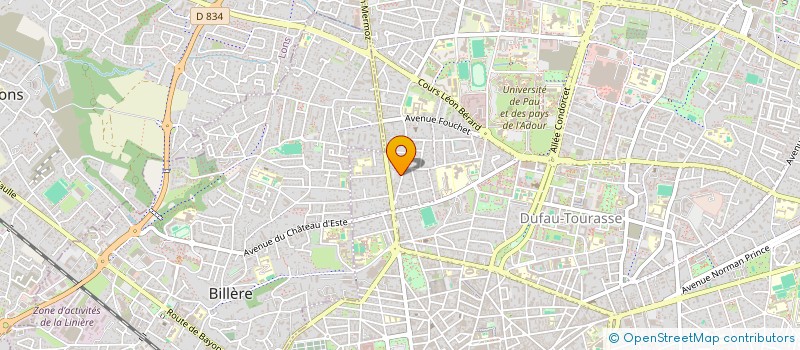 localisation de l'entreprise GARAGE RUBY SARL à PAU