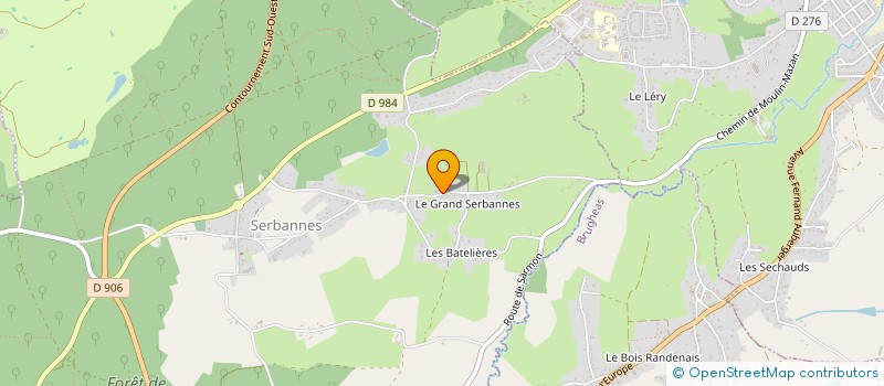 localisation de l'entreprise GARAGE RUFFAUT  SERBANNES