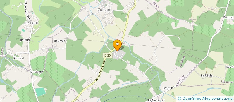 localisation de l'entreprise GARAGE S.M.E.D.I  CURSAN