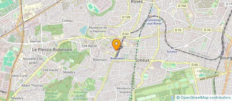localisation de l'entreprise GARAGE S.P.L. à SCEAUX