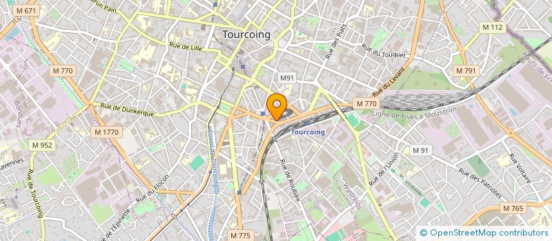 localisation de l'entreprise GARAGE S.S.H 59200  TOURCOING