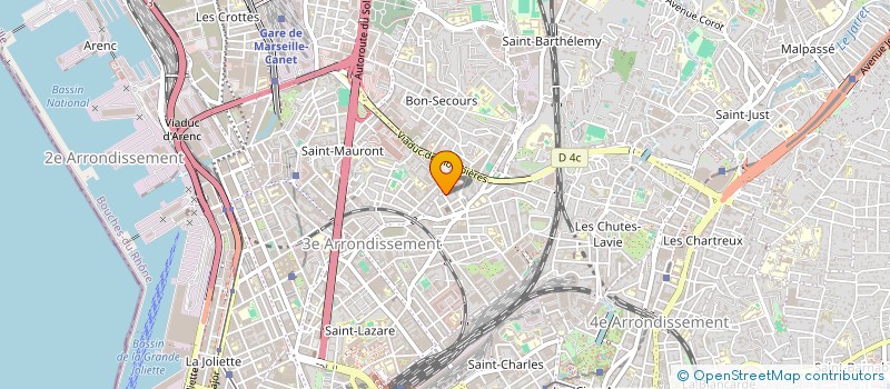 localisation de l'entreprise GARAGE S.V.O  MARSEILLE