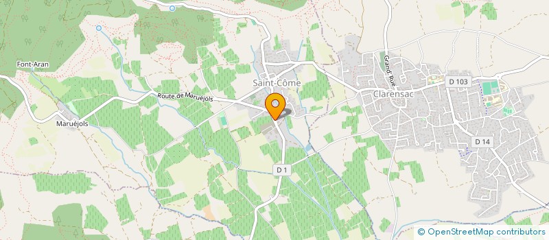 localisation de l'entreprise GARAGE S91  SAINT-COME-ET-MARUEJOLS