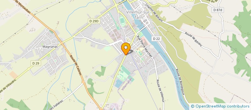 localisation de l'entreprise GARAGE SABATIER à VILLEMUR-SUR-TARN