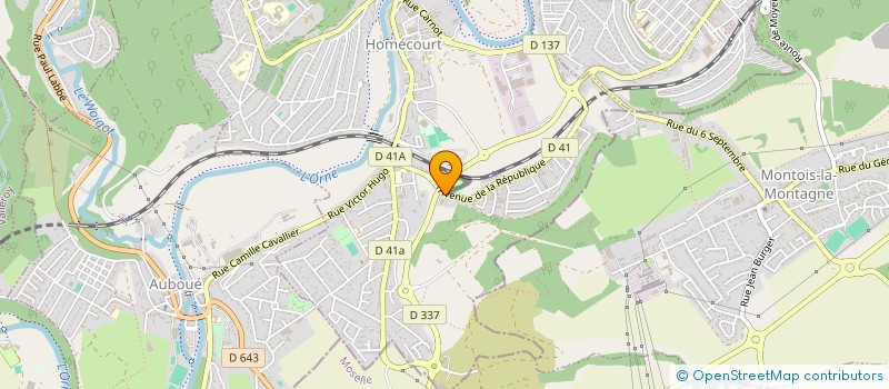 localisation de l'entreprise GARAGE SABOURET  HOMECOURT