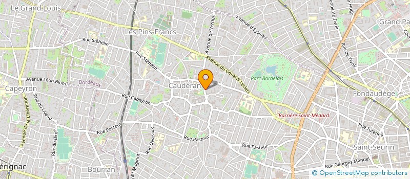 localisation de l'entreprise GARAGE SAINT AMAND à BORDEAUX