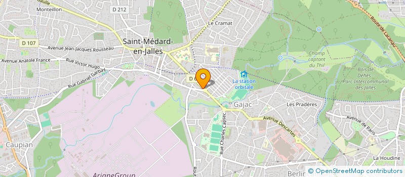 localisation de l'entreprise GARAGE SAINT-CHRISTOPHE à SAINT-MEDARD-EN-JALLES