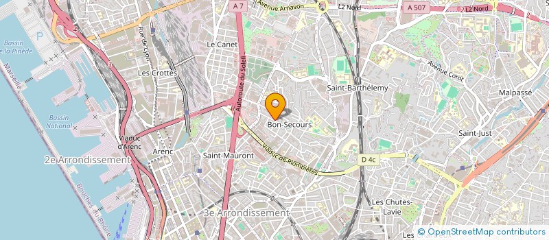 localisation de l'entreprise GARAGE SAINT GABRIEL  MARSEILLE