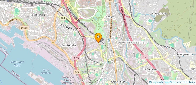 localisation de l'entreprise GARAGE SAINT JOSEPH à MARSEILLE