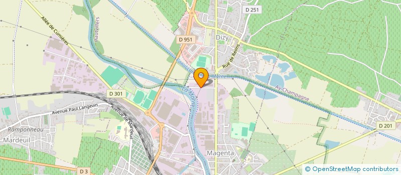 localisation de l'entreprise GARAGE SAINT LAURENT  MAGENTA