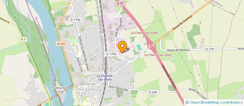 localisation de l'entreprise GARAGE SAINT LAZARE 2 à LA CHARITE-SUR-LOIRE