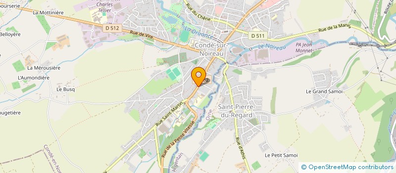 localisation de l'entreprise GARAGE SAINT MARTIN  CONDE-EN-NORMANDIE