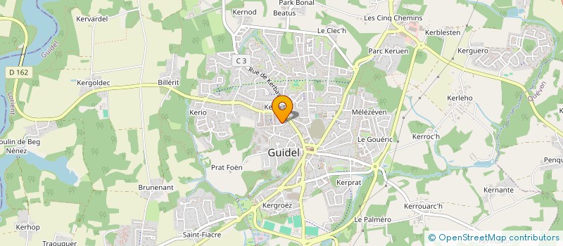localisation de l'entreprise GARAGE SAINT MAURICE à GUIDEL