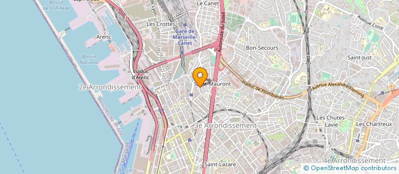 localisation de l'entreprise GARAGE SAINT-MAURONT  MARSEILLE