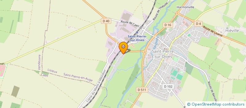 localisation de l'entreprise GARAGE SAINT PIERRE  SAINT-PIERRE-EN-AUGE