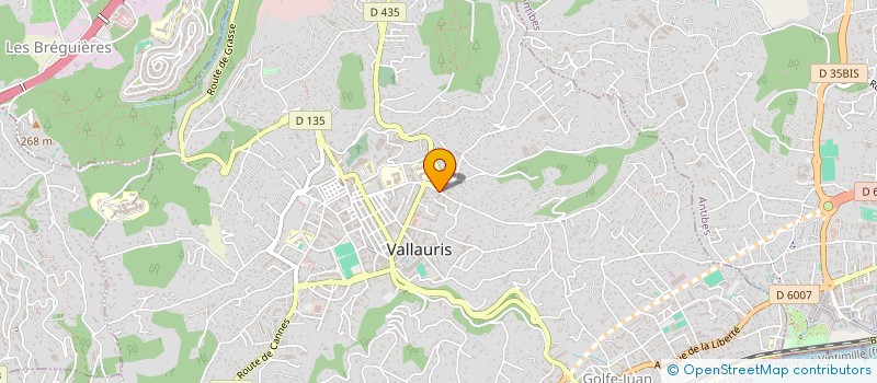 localisation de l'entreprise GARAGE SAINT ROCH à VALLAURIS