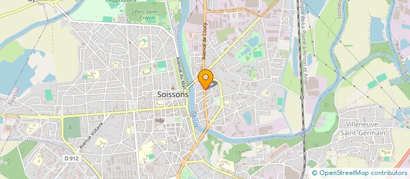 localisation de l'entreprise GARAGE SAINT WAAST à SOISSONS