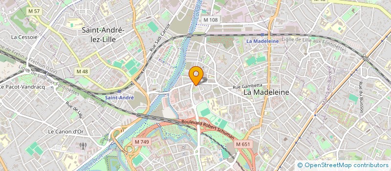 localisation de l'entreprise GARAGE SAINTE HELENE à LA MADELEINE