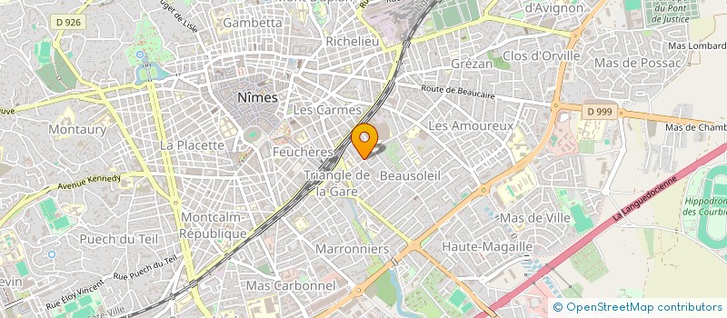 localisation de l'entreprise GARAGE SAINTE PERPETUE  NIMES