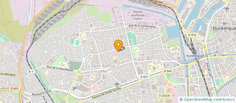 localisation de l'entreprise GARAGE SALENGRO à DUNKERQUE