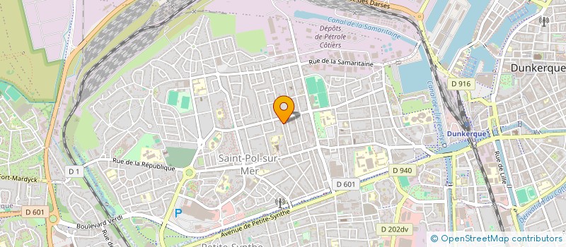localisation de l'entreprise GARAGE SALENGRO à DUNKERQUE