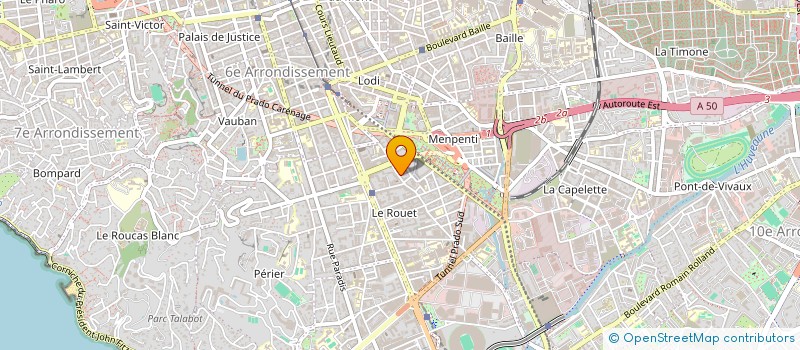 localisation de l'entreprise GARAGE SALOR  MARSEILLE