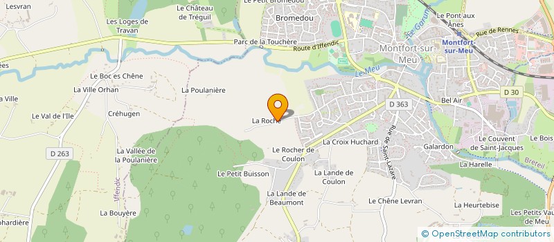 localisation de l'entreprise GARAGE SAM  MONTERFIL