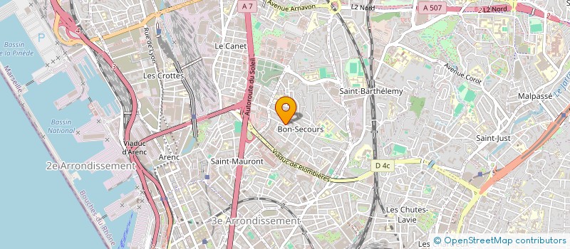 localisation de l'entreprise GARAGE SAMCRO  MARSEILLE