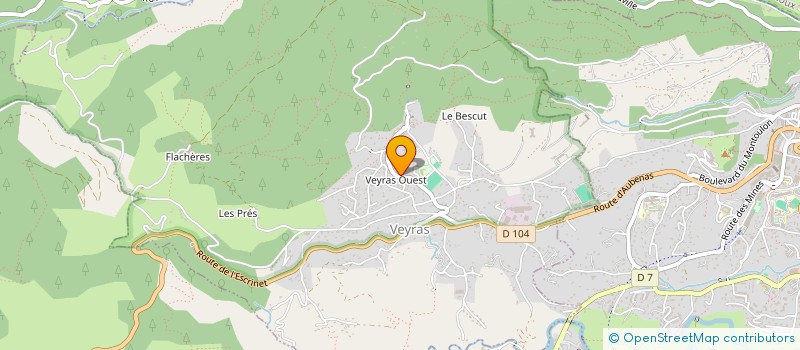 localisation de l'entreprise GARAGE SANIAL  VEYRAS