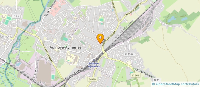 localisation de l'entreprise GARAGE SANNICOLO à AULNOYE-AYMERIES