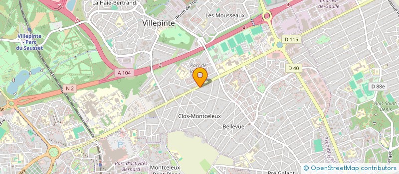 localisation de l'entreprise GARAGE SARLABOUS à VILLEPINTE