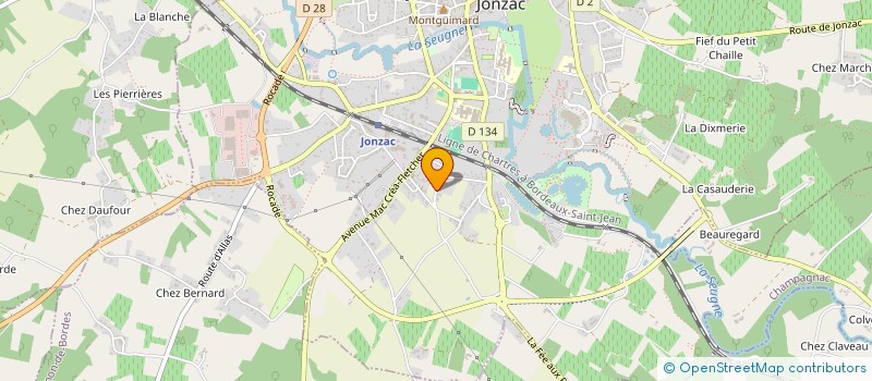 localisation de l'entreprise GARAGE SARRAZIN  SAINT-MARTIAL-DE-VITATERNE