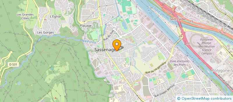 localisation de l'entreprise GARAGE SASS'REPARE à SASSENAGE