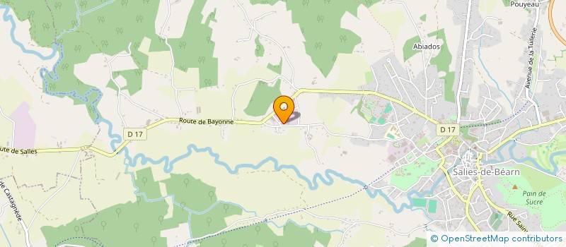 localisation de l'entreprise GARAGE SCAVELLI  SALIES-DE-BEARN