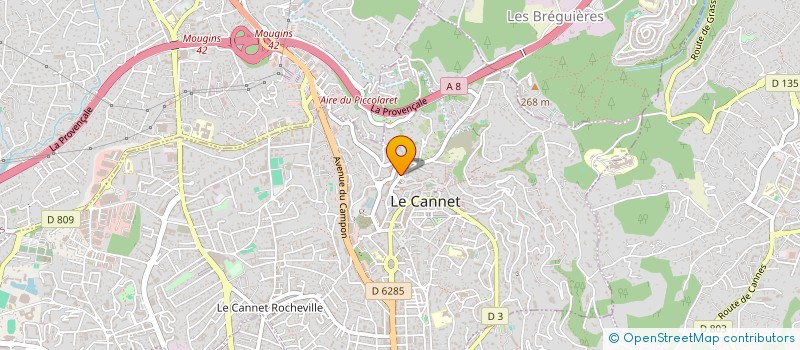 localisation de l'entreprise GARAGE SCHIAVONE MARTIAL  LE CANNET