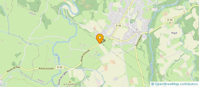 localisation de l'entreprise GARAGE SECULA-CRISTY  ASSON