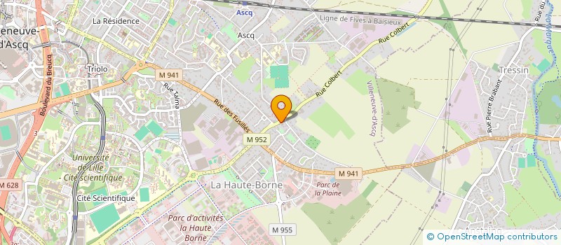 localisation de l'entreprise GARAGE SENAFFE à VILLENEUVE-D'ASCQ