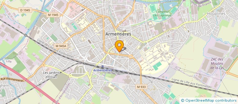 localisation de l'entreprise GARAGE SENECHAL à ARMENTIERES