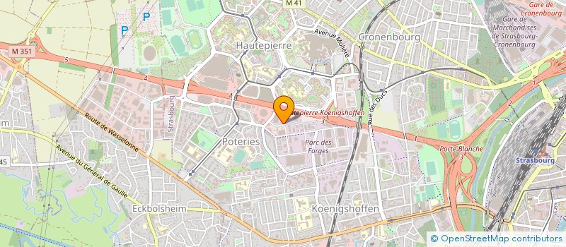 localisation de l'entreprise GARAGE SENGLER à STRASBOURG