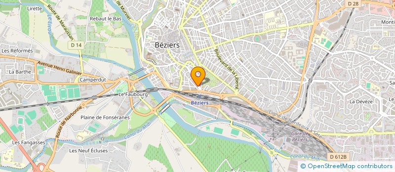 localisation de l'entreprise GARAGE SEPTOURS à BEZIERS
