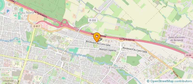 localisation de l'entreprise GARAGE SERGE CASTAGNINO à PAU
